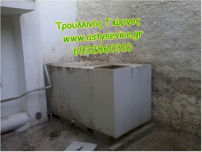  Δεξαμενή πετρελαίου σε ακάλυπτο χώρο πριν τον τεμαχισμό